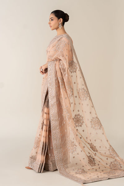 Maria B | Pre Fall 25 | Organza Saree 09 -  Maria B Ladies Clothes - Original Designer Dress - House of Maryam