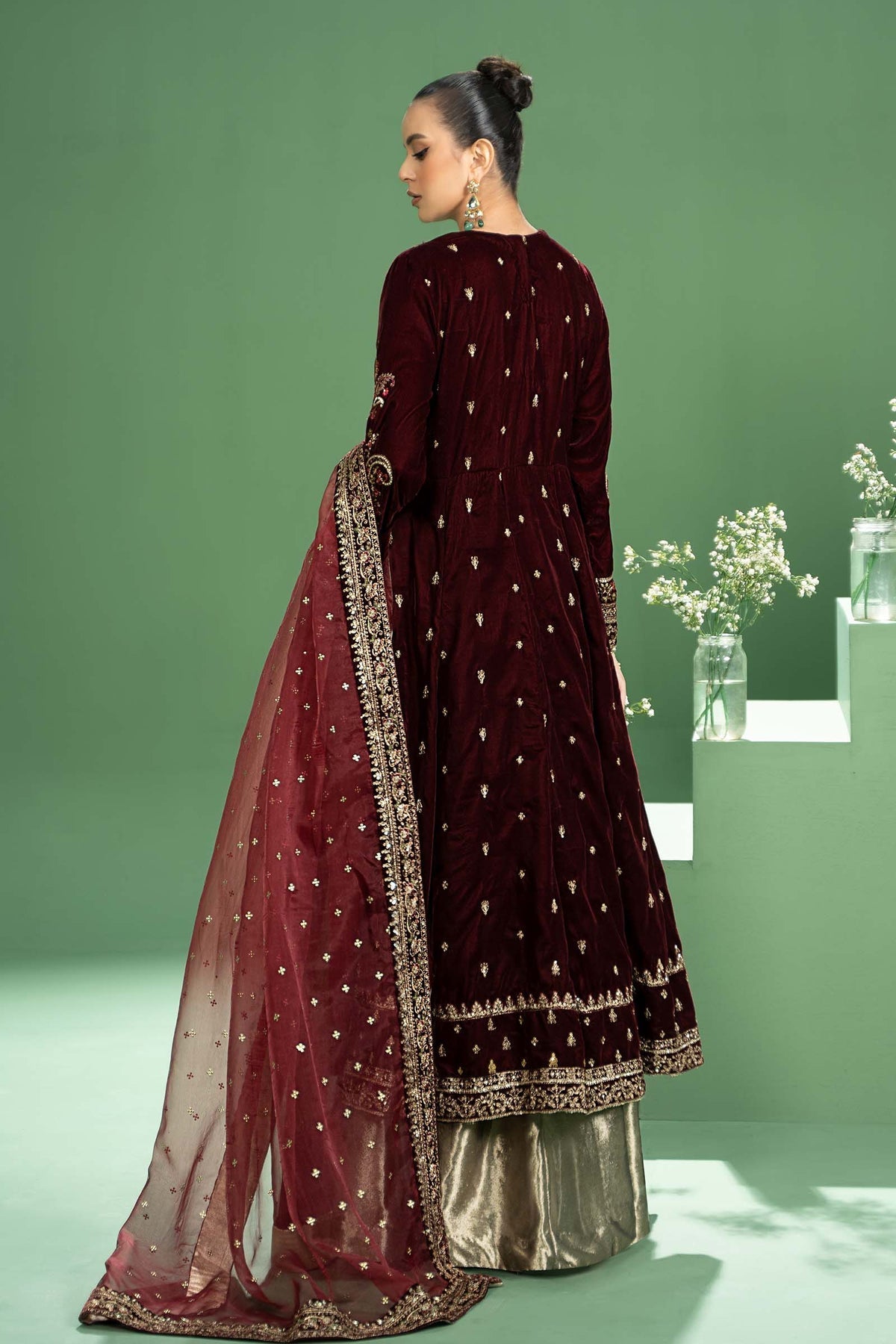 Maria b | Formal Wears | SF-W24-02 -  Maria B Formal - Original Designer Dress - House of Maryam