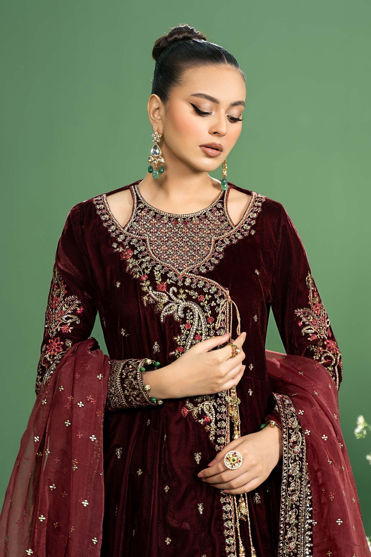 Maria b | Formal Wears | SF-W24-02 -  Maria B Formal - Original Designer Dress - House of Maryam