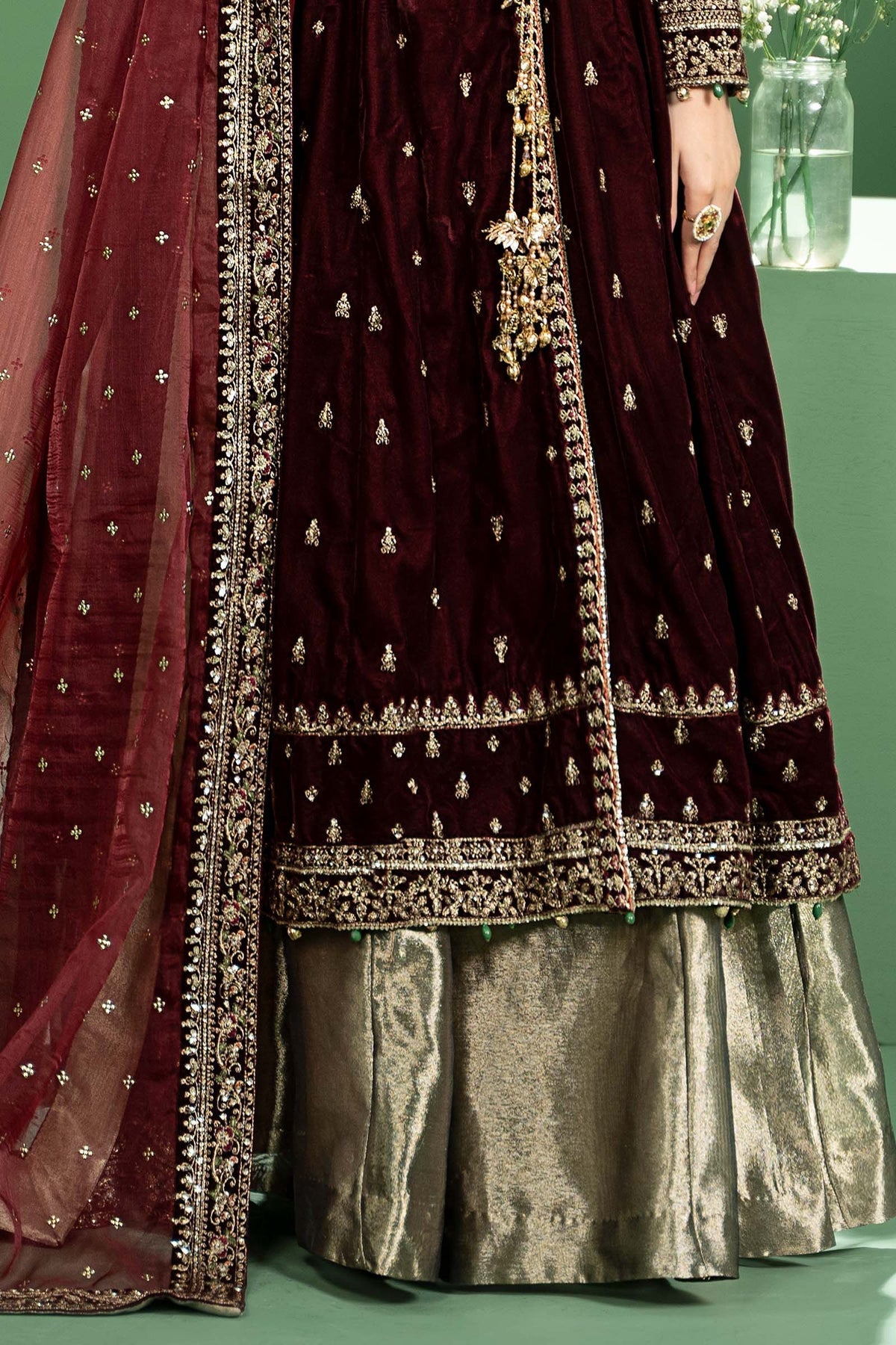 Maria b | Formal Wears | SF-W24-02 -  Maria B Formal - Original Designer Dress - House of Maryam