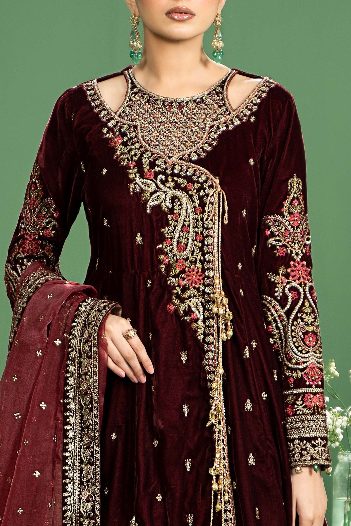 Maria b | Formal Wears | SF-W24-02 -  Maria B Formal - Original Designer Dress - House of Maryam