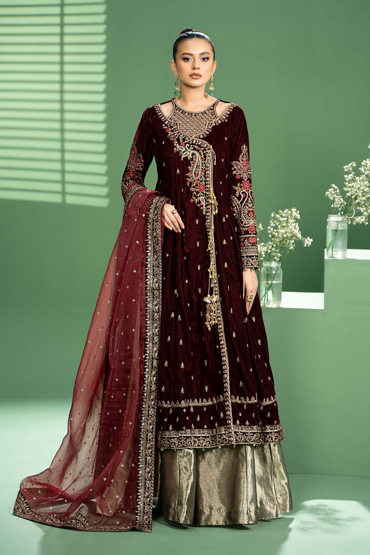 Maria b | Formal Wears | SF-W24-02 -  Maria B Formal - Original Designer Dress - House of Maryam