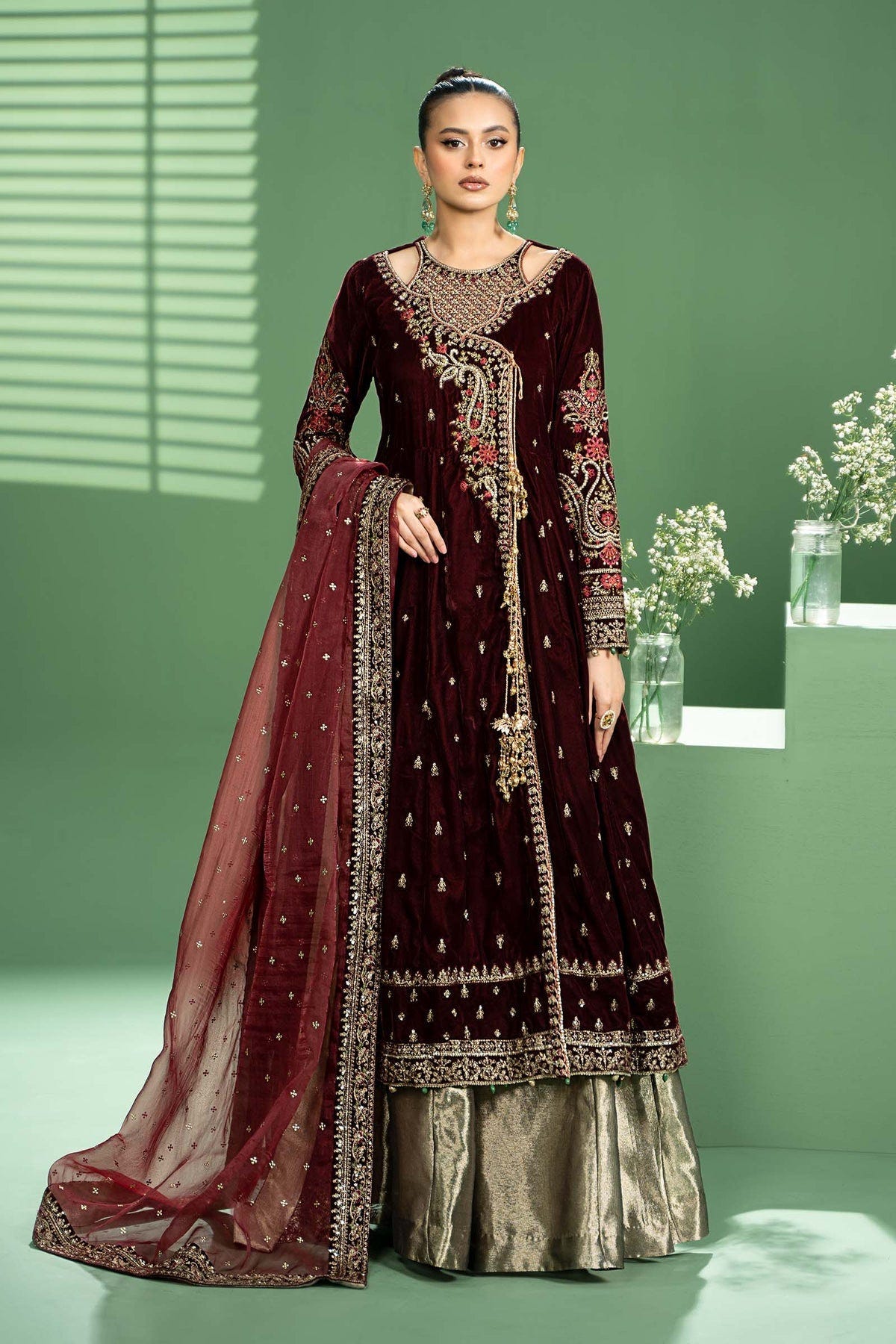 Maria b | Formal Wears | SF-W24-02 -  Maria B Formal - Original Designer Dress - House of Maryam