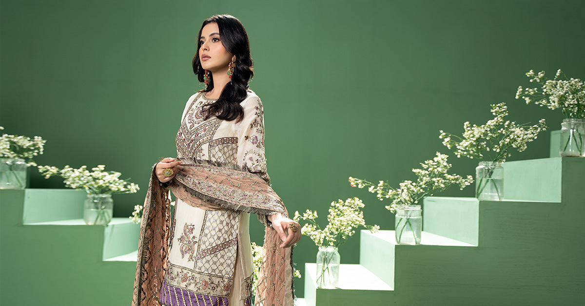 Maira B | Ready to Wear | SF-W24-45 -  Maria B Luxury Formals -  House of Maryam