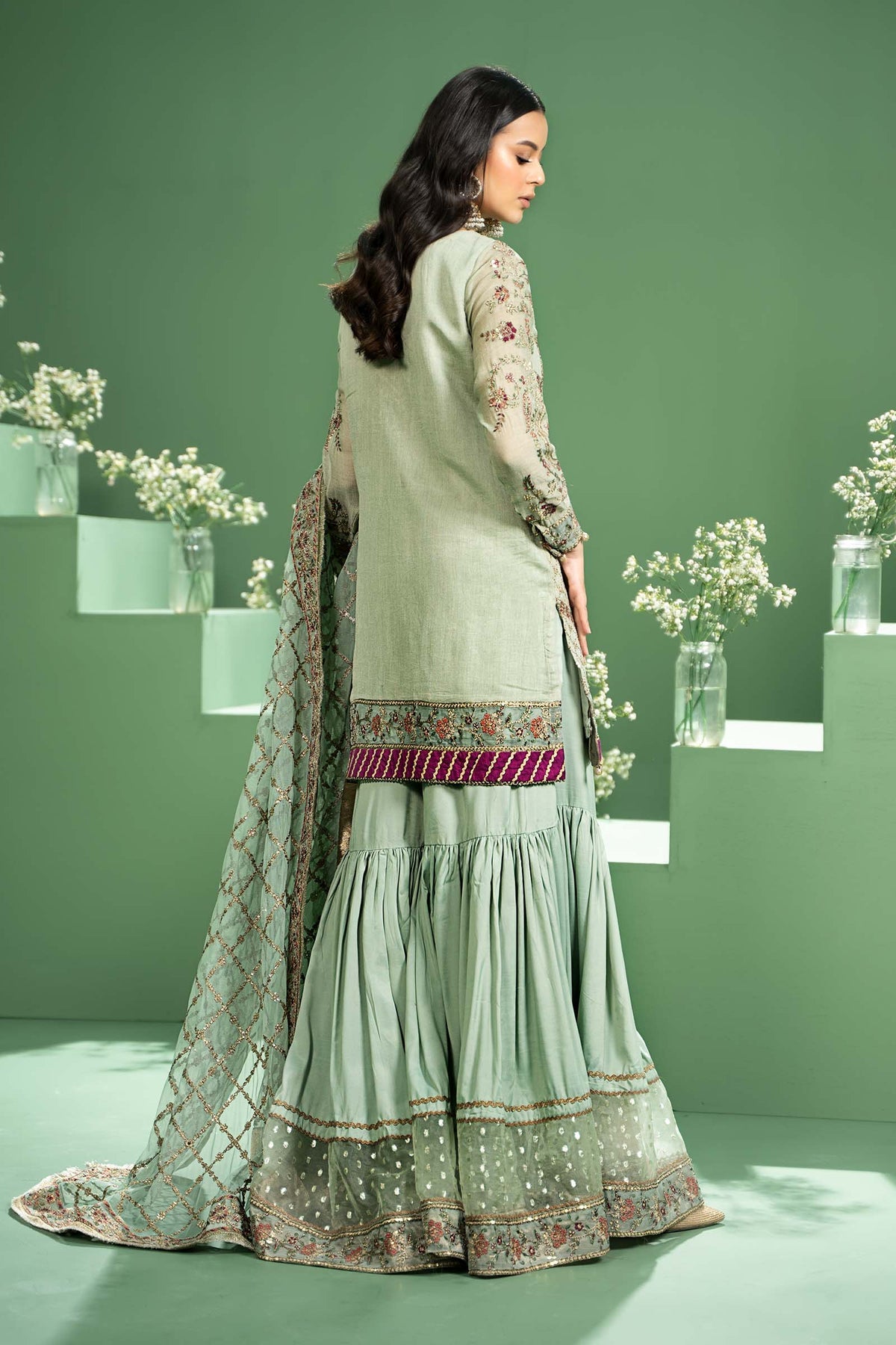 Maria b | Formal Wears | SF-W24-45 -  Maria B Formal - Original Designer Dress - House of Maryam