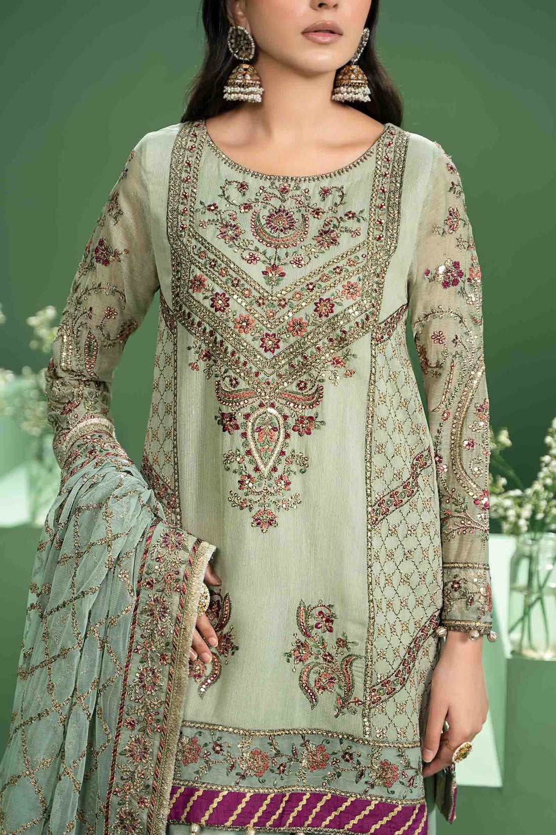 Maira B | Ready to Wear | SF-W24-45 -  Maria B Luxury Formals -  House of Maryam