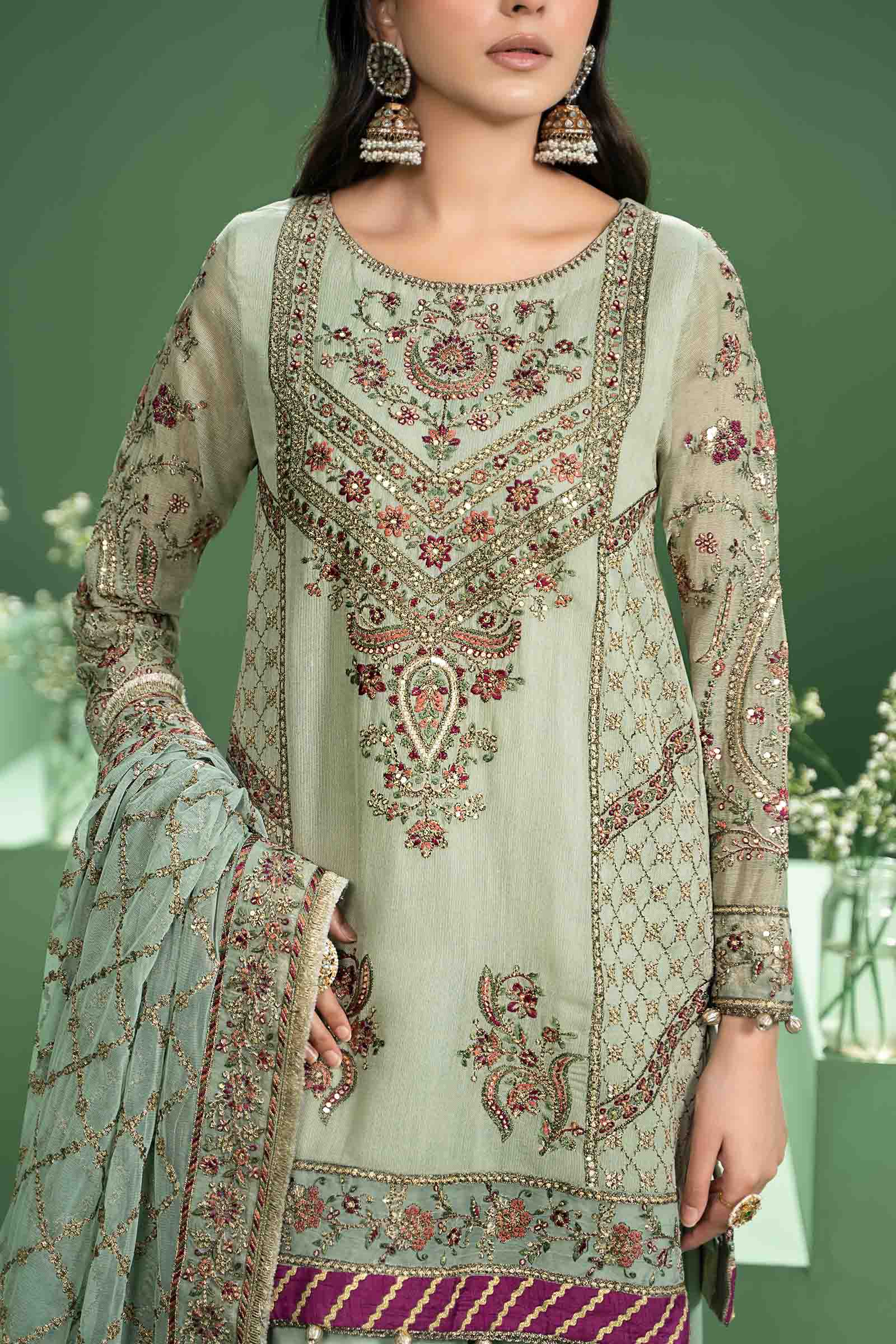 Maira B | Ready to Wear | SF-W24-45 -  Maria B Luxury Formals -  House of Maryam
