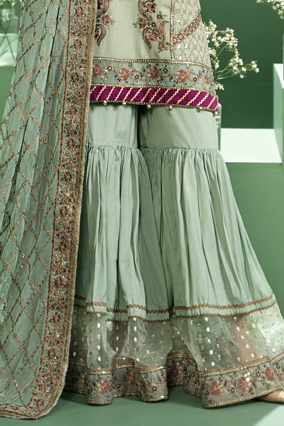 Maria b | Formal Wears | SF-W24-45 -  Maria B Formal - Original Designer Dress - House of Maryam