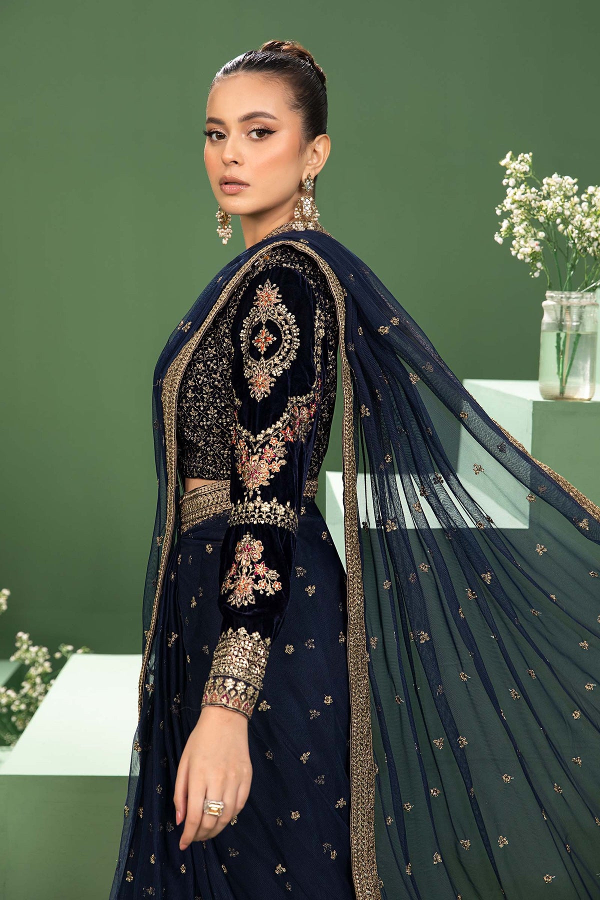 Maria B | Formal Wears | SF-W24-11 -  Maria B Formal - Original Designer Dress - House of Maryam