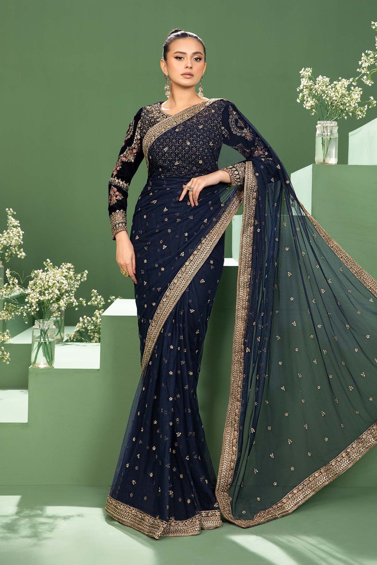 Maria B | Formal Wears | SF-W24-11 -  Maria B Formal - Original Designer Dress - House of Maryam