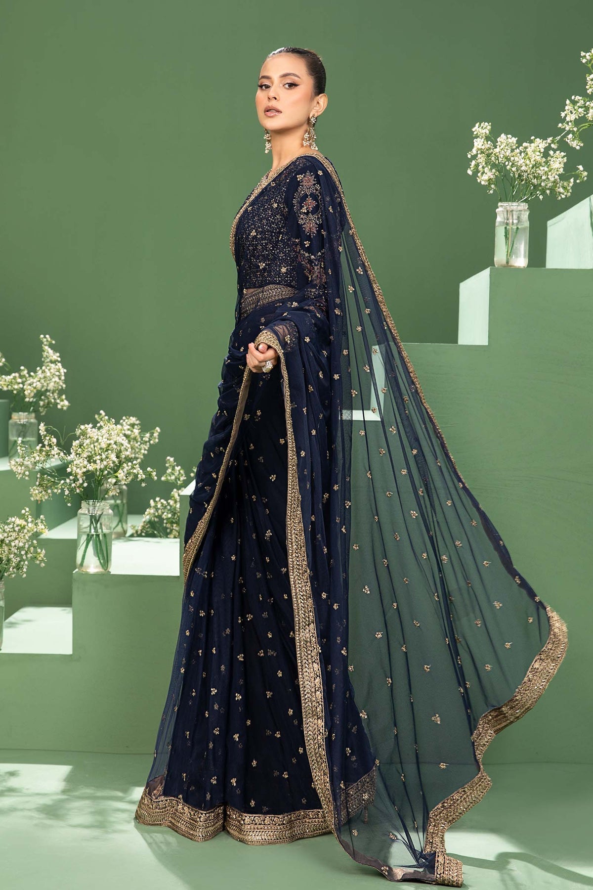 Maria B | Formal Wears | SF-W24-11 -  Maria B Formal - Original Designer Dress - House of Maryam