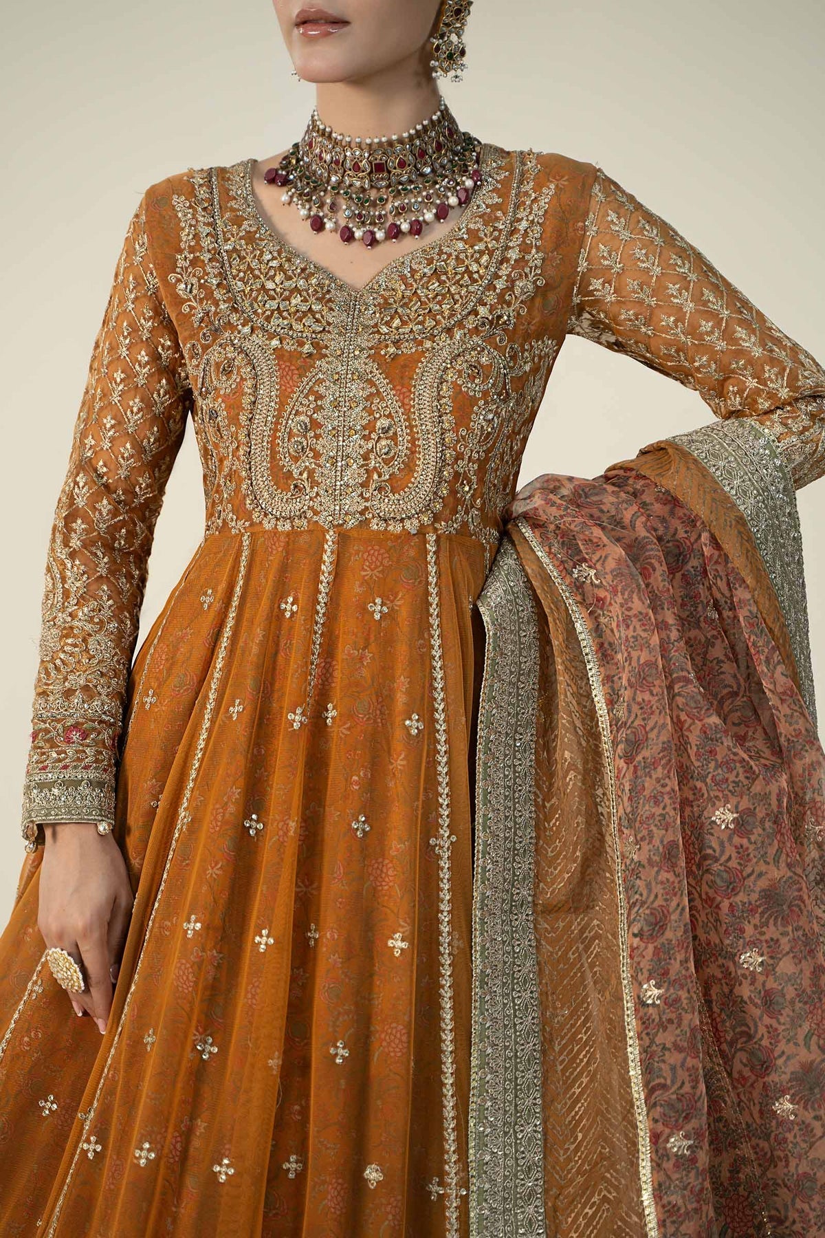 Maria B | Formal Wears | SF-W24-13 -  Maria B Formal - Original Designer Dress - House of Maryam