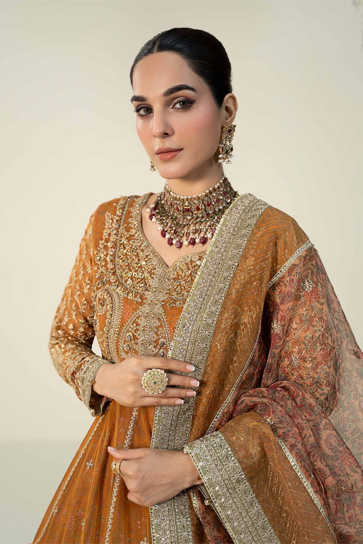 Maria B | Formal Wears | SF-W24-13 -  Maria B Formal - Original Designer Dress - House of Maryam