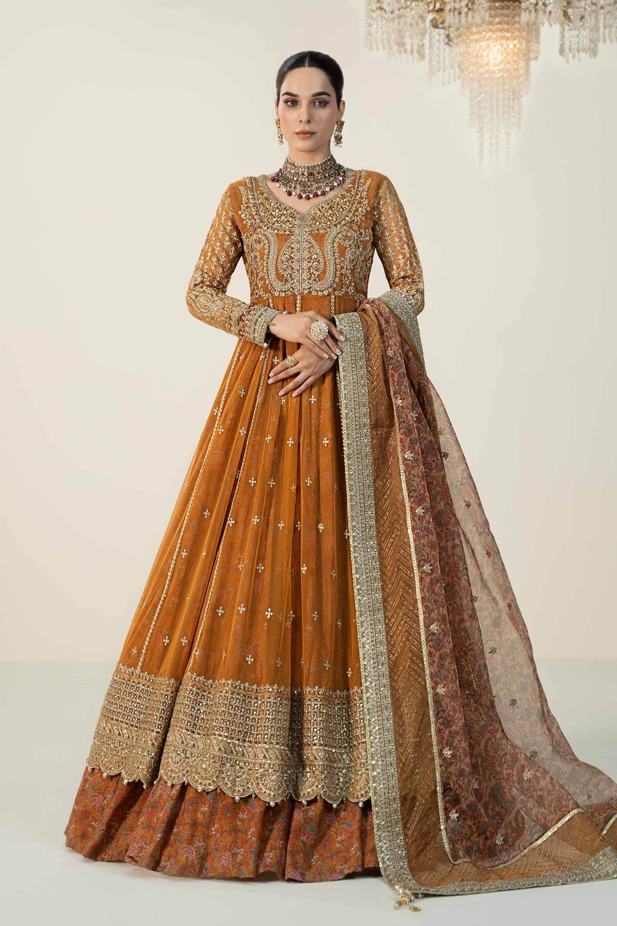 Maria B | Formal Wears | SF-W24-13 -  Maria B Formal - Original Designer Dress - House of Maryam