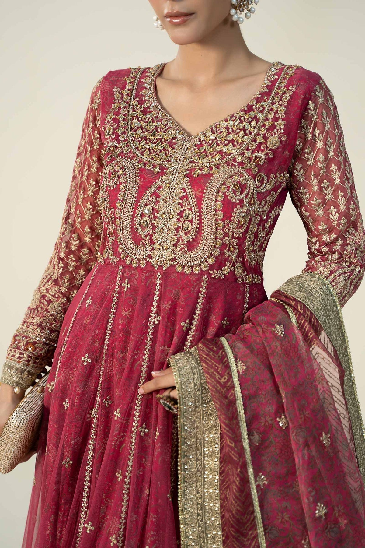 Maria B | Formal Wears | SF-W24-13 -  Maria B Formal - Original Designer Dress - House of Maryam