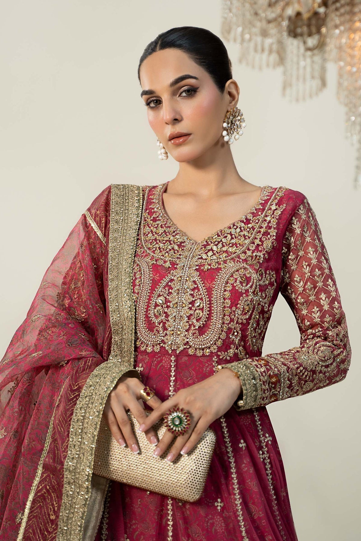 Maria B | Formal Wears | SF-W24-13 -  Maria B Formal - Original Designer Dress - House of Maryam