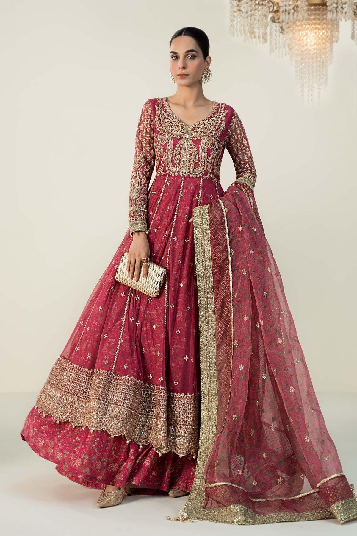 Maria B | Formal Wears | SF-W24-13 -  Maria B Formal - Original Designer Dress - House of Maryam
