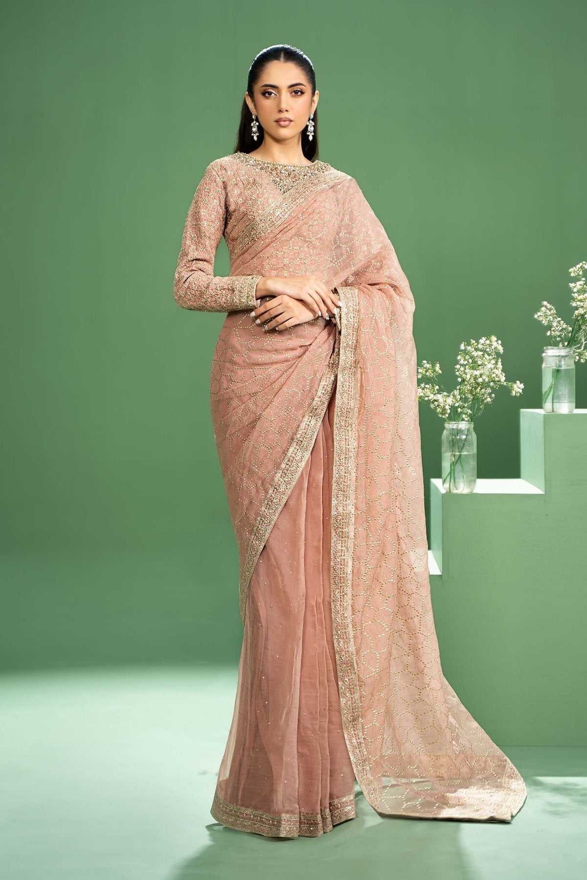 Maria b | Formal Wears | SF-W24-15 -  Maria B Formal - Original Designer Dress - House of Maryam