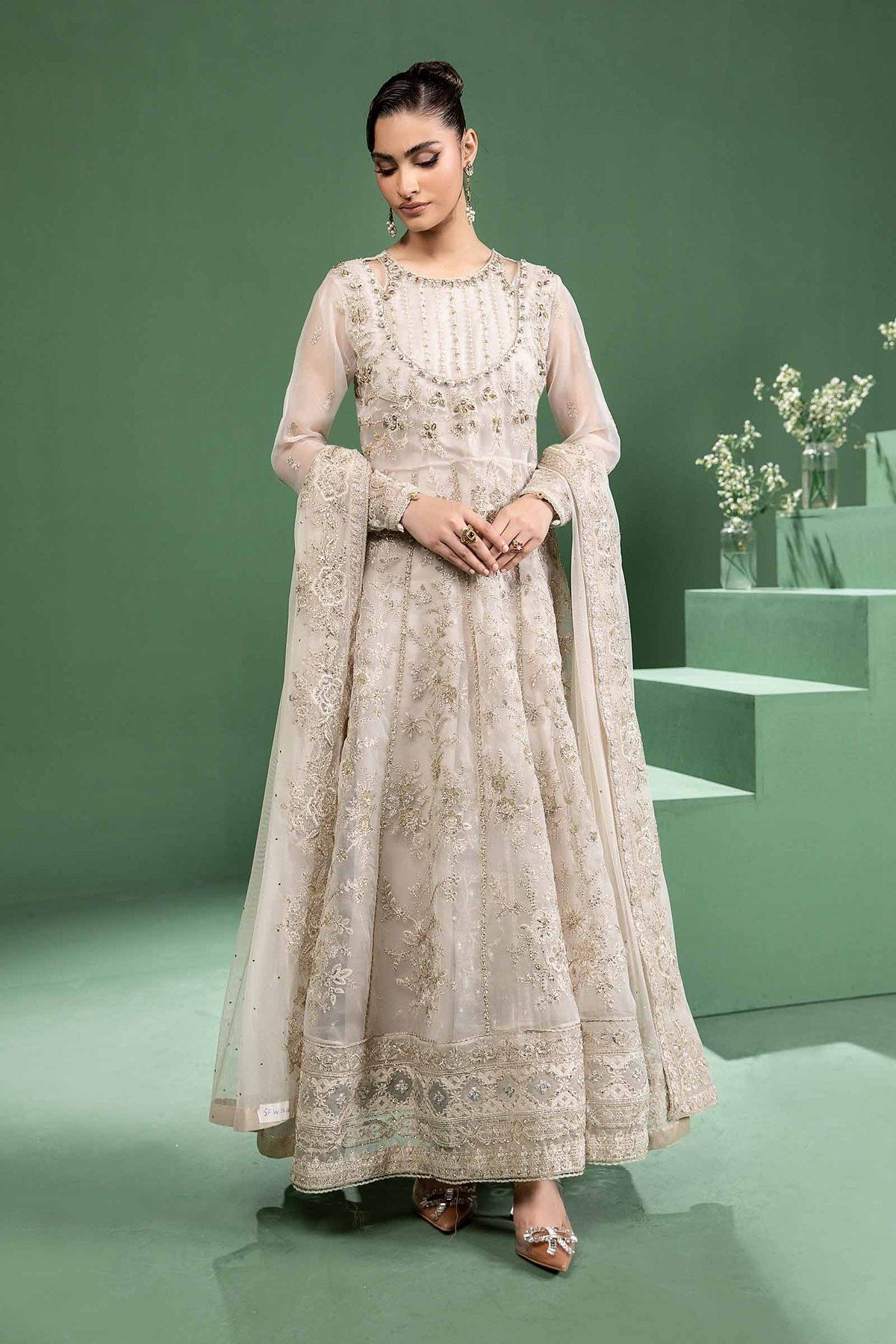 Maria b | Formal Wears | SF-W24-16 -  Maria B Formal - Original Designer Dress - House of Maryam