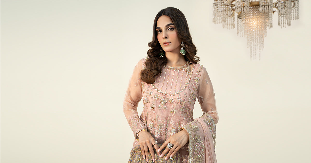 Maria b | Formal Wears | SF-W24-16 -  Maria B Formal - Original Designer Dress - House of Maryam