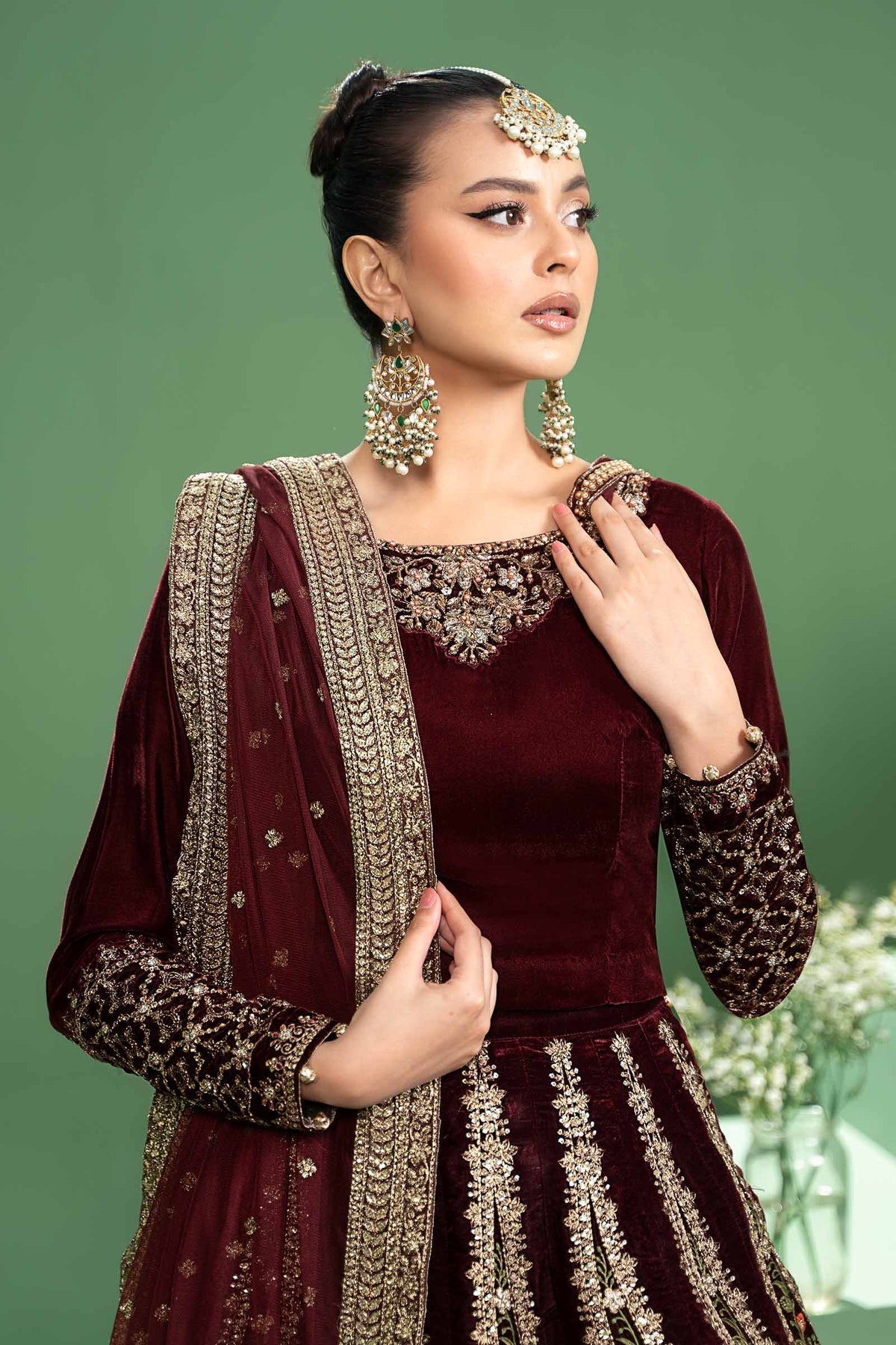 Maria b | Formal Wears | SF-W24-17 -  Maria B Formal - Original Designer Dress - House of Maryam