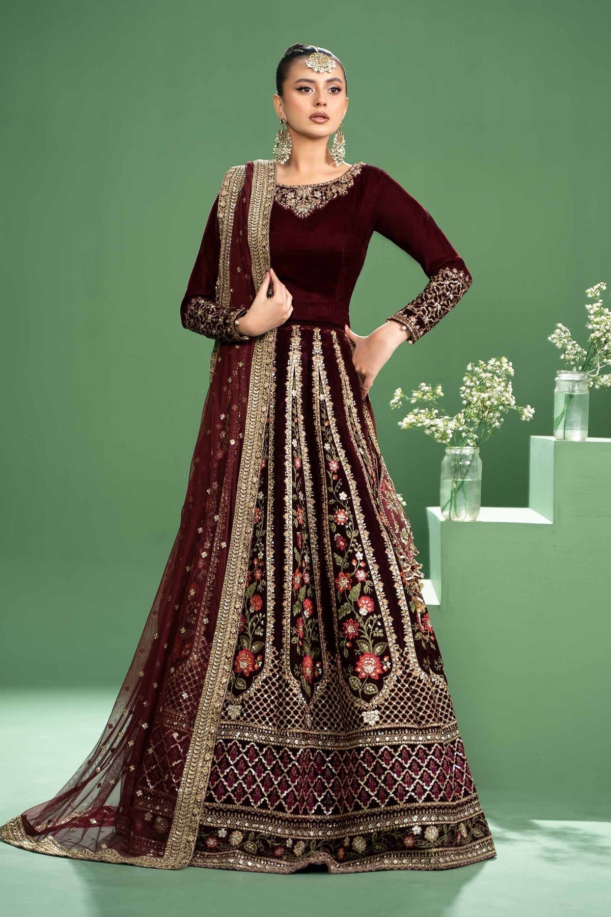 Maria b | Formal Wears | SF-W24-17 -  Maria B Formal - Original Designer Dress - House of Maryam