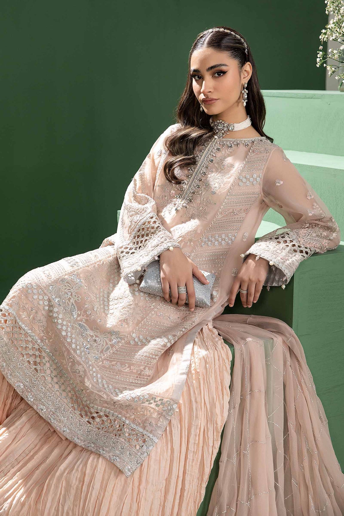 Maria b | Formal Wears | SF-W24-18 -  Maria B Formal - Original Designer Dress - House of Maryam