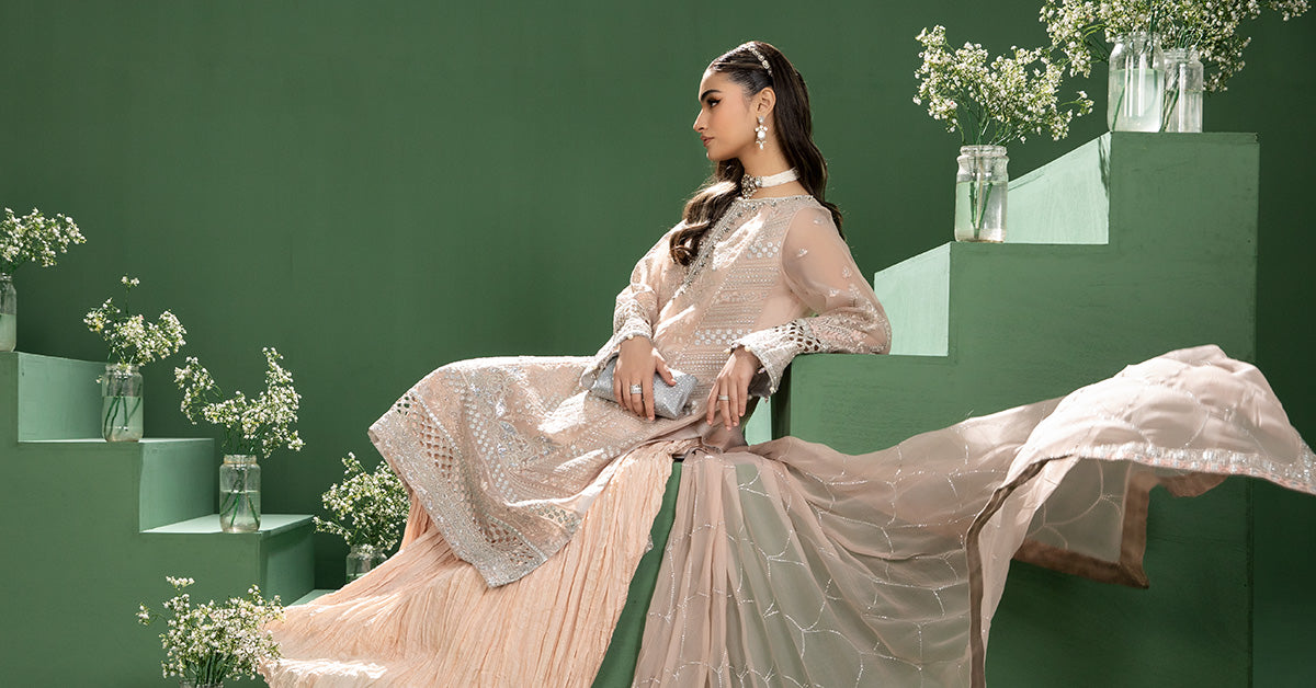 Maria b | Formal Wears | SF-W24-18 -  Maria B Formal - Original Designer Dress - House of Maryam