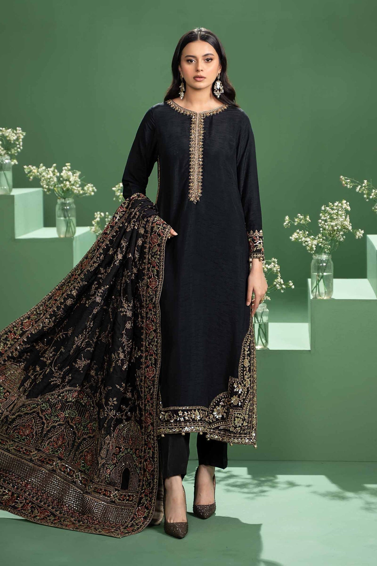 Maria b | Formal Wears | SF-W24-20 -  Maria B Formal - Original Designer Dress - House of Maryam