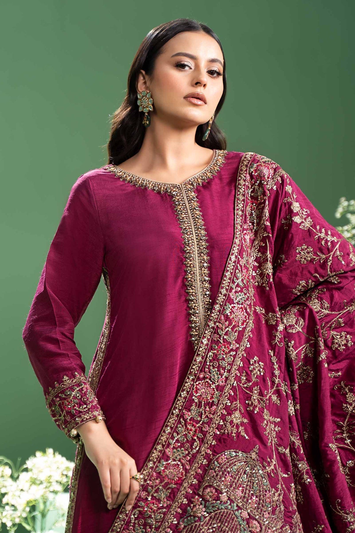 Maria b | Formal Wears | SF-W24-20 -  Maria B Formal - Original Designer Dress - House of Maryam