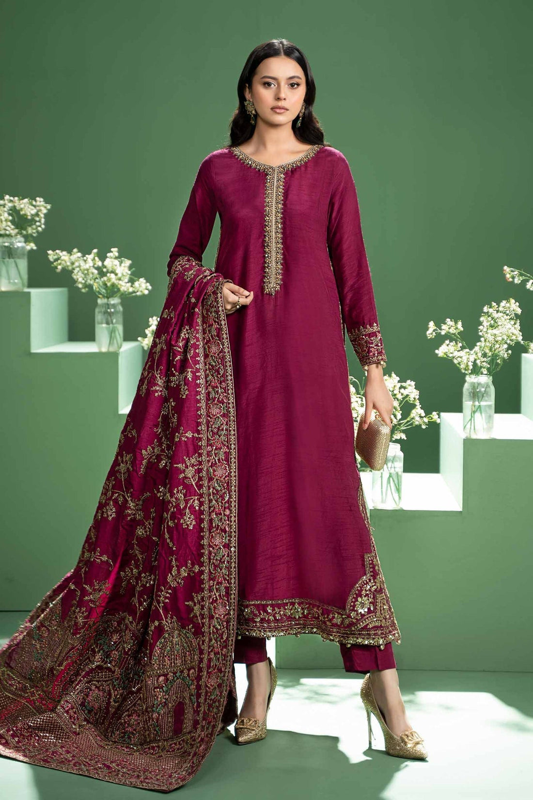 Maria b | Formal Wears | SF-W24-20 -  Maria B Formal -  House of Maryam
