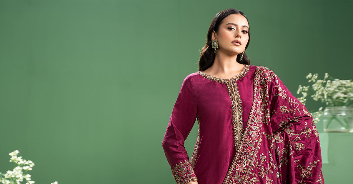 Maria b | Formal Wears | SF-W24-20 -  Maria B Formal - Original Designer Dress - House of Maryam