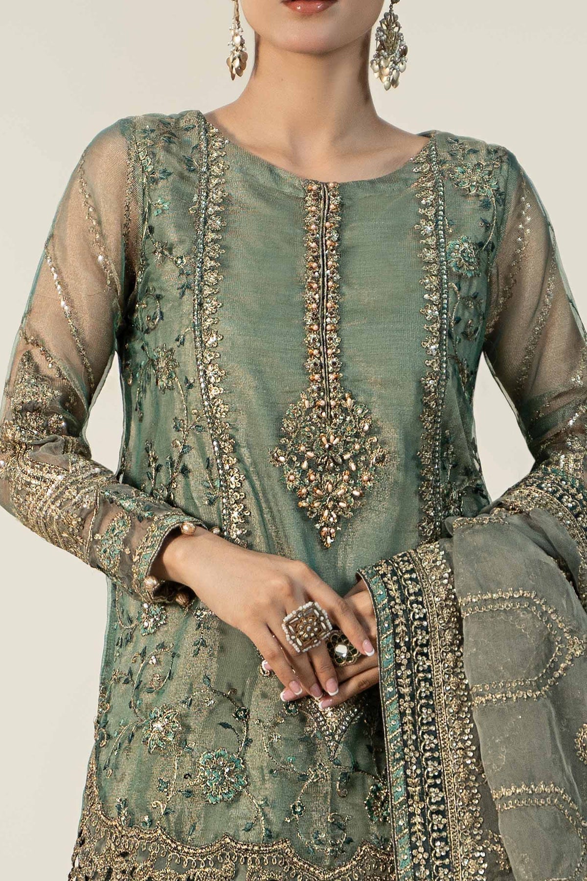 Maria B | Formal Wears | SF-W24-24 -  Maria B Formal - Original Designer Dress - House of Maryam