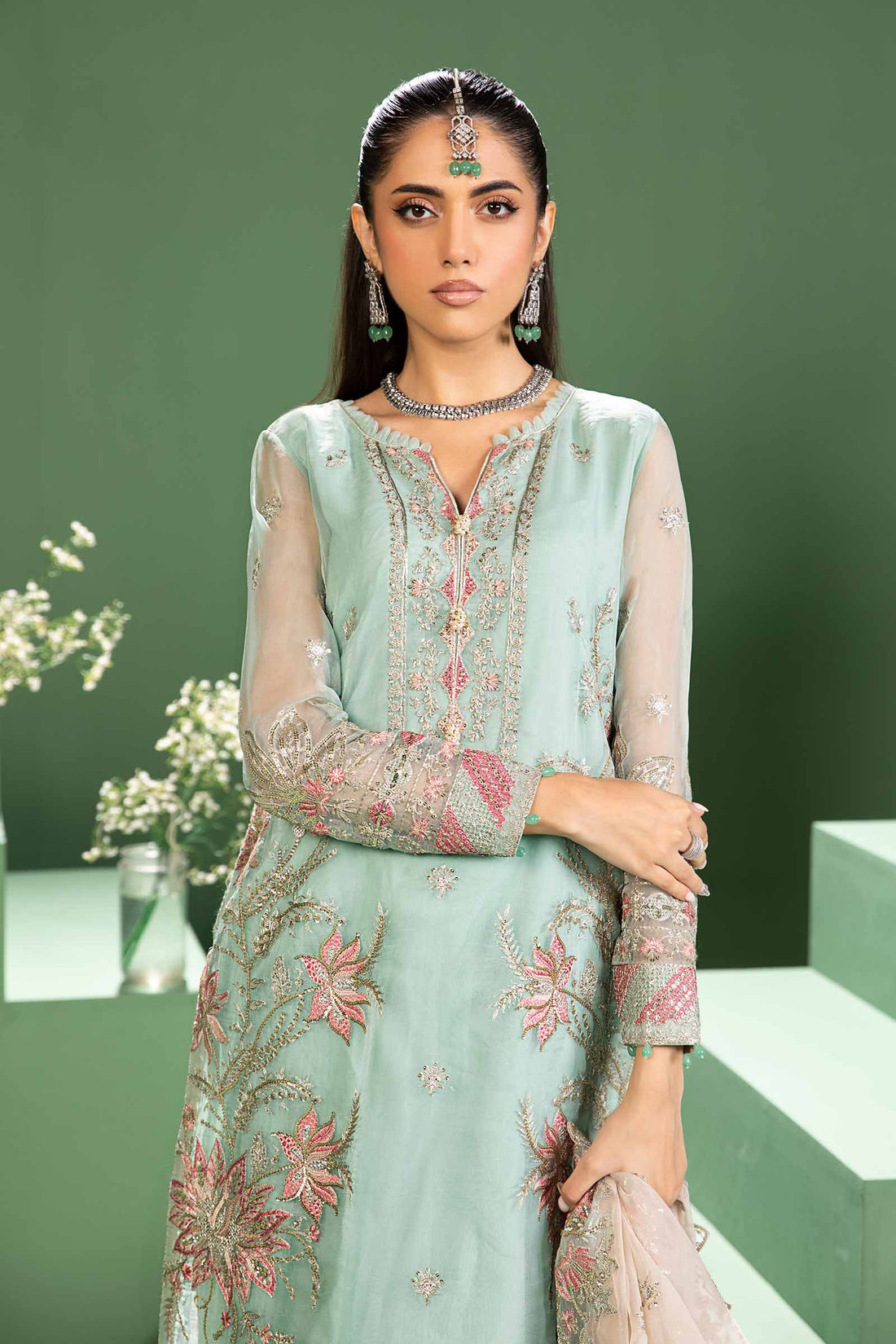 Maira B | Ready to Wear | SF-W24-27 -  Maria B Luxury Formals -  House of Maryam