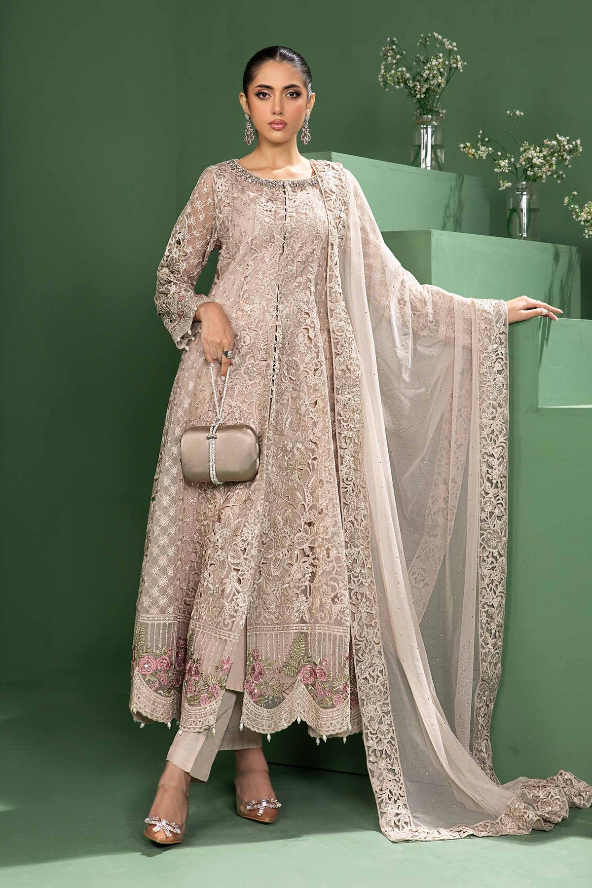 Maria b | Formal Wears | SF-W24-46 -  Maria B Formal - Original Designer Dress - House of Maryam