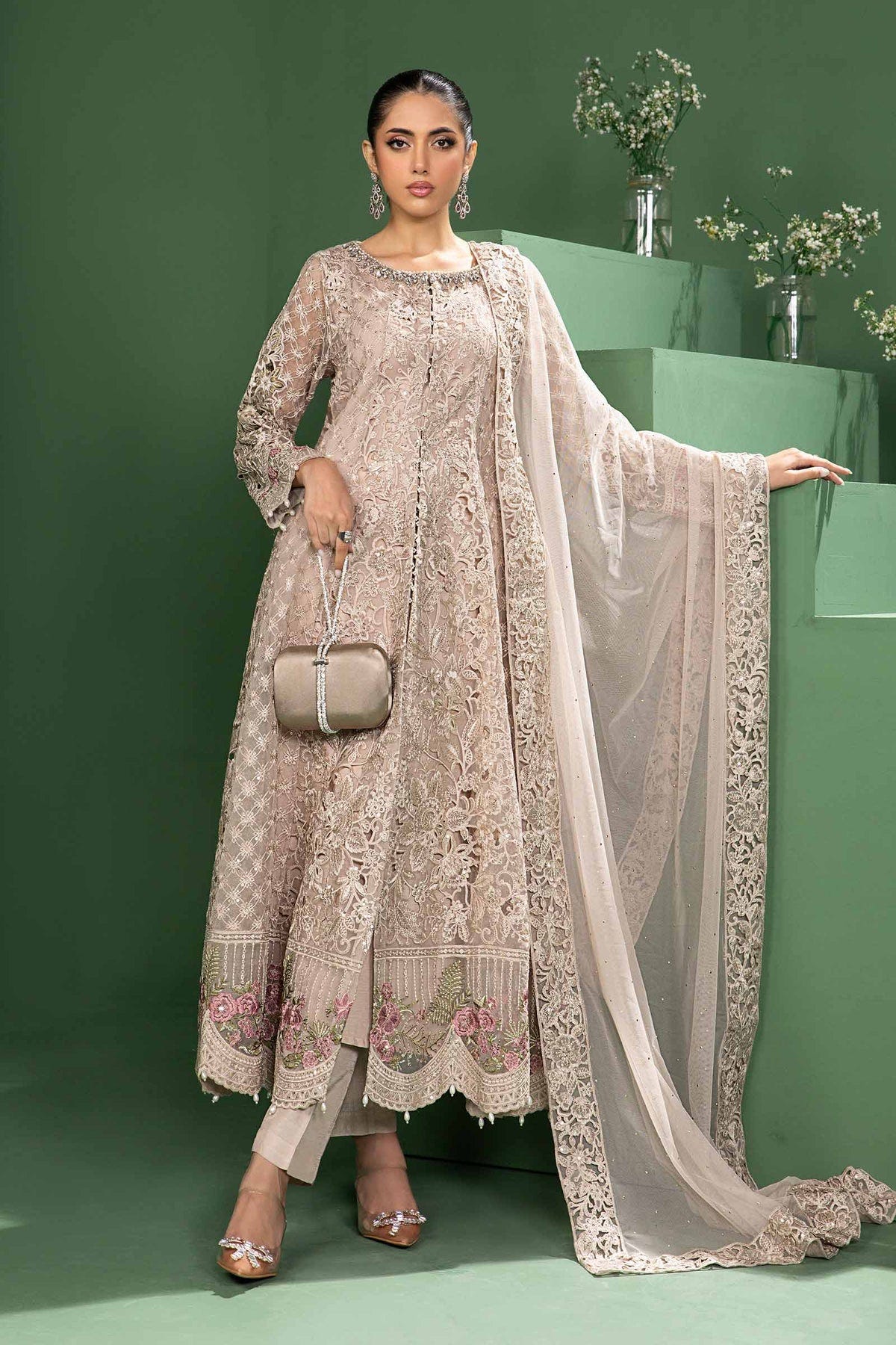 Maria b | Formal Wears | SF-W24-46 -  Maria B Formal - Original Designer Dress - House of Maryam