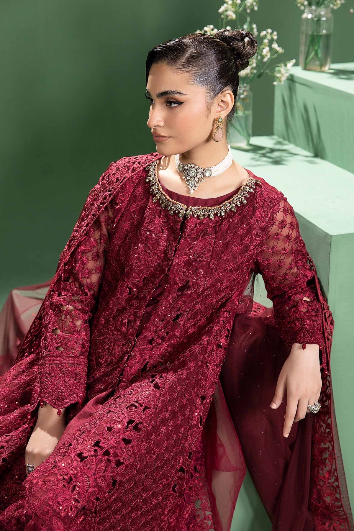 Maria b | Formal Wears | SF-W24-46 -  Maria B Formal - Original Designer Dress - House of Maryam
