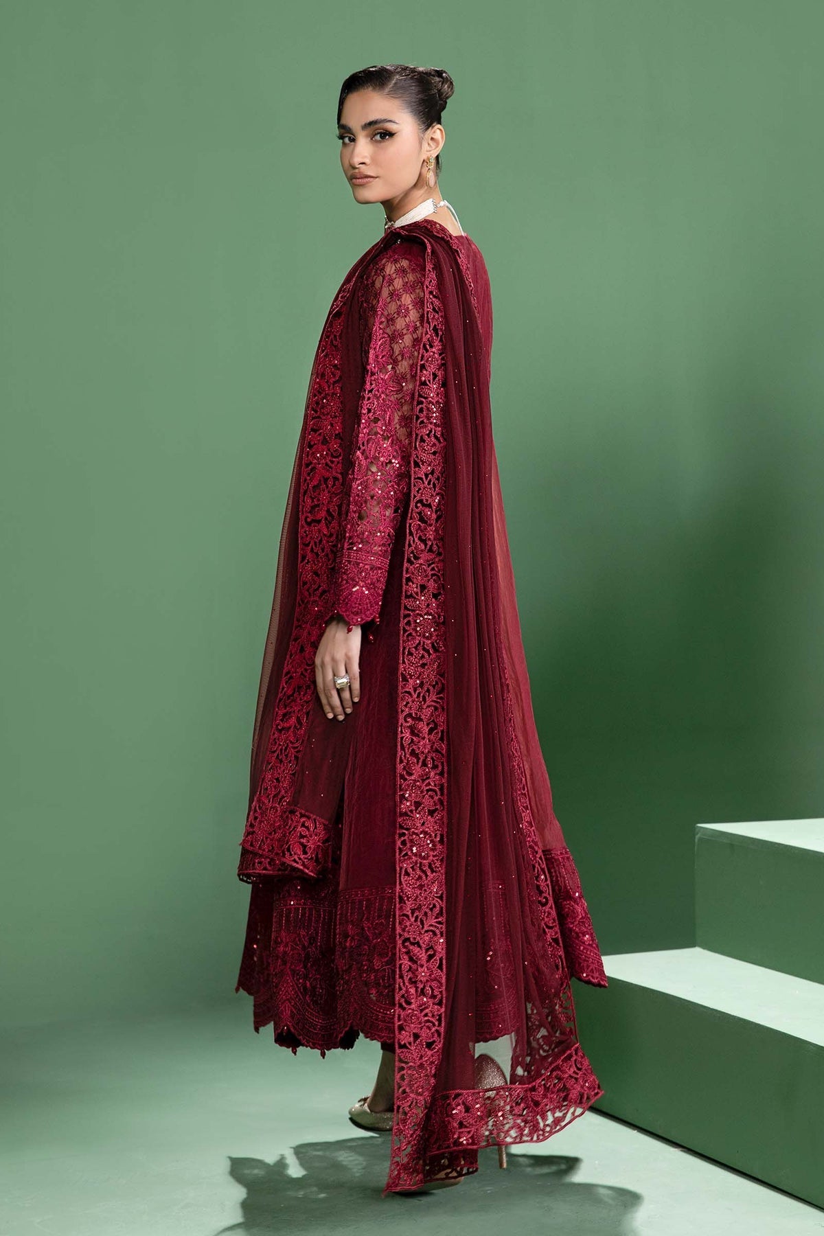 Maria b | Formal Wears | SF-W24-46 -  Maria B Formal - Original Designer Dress - House of Maryam