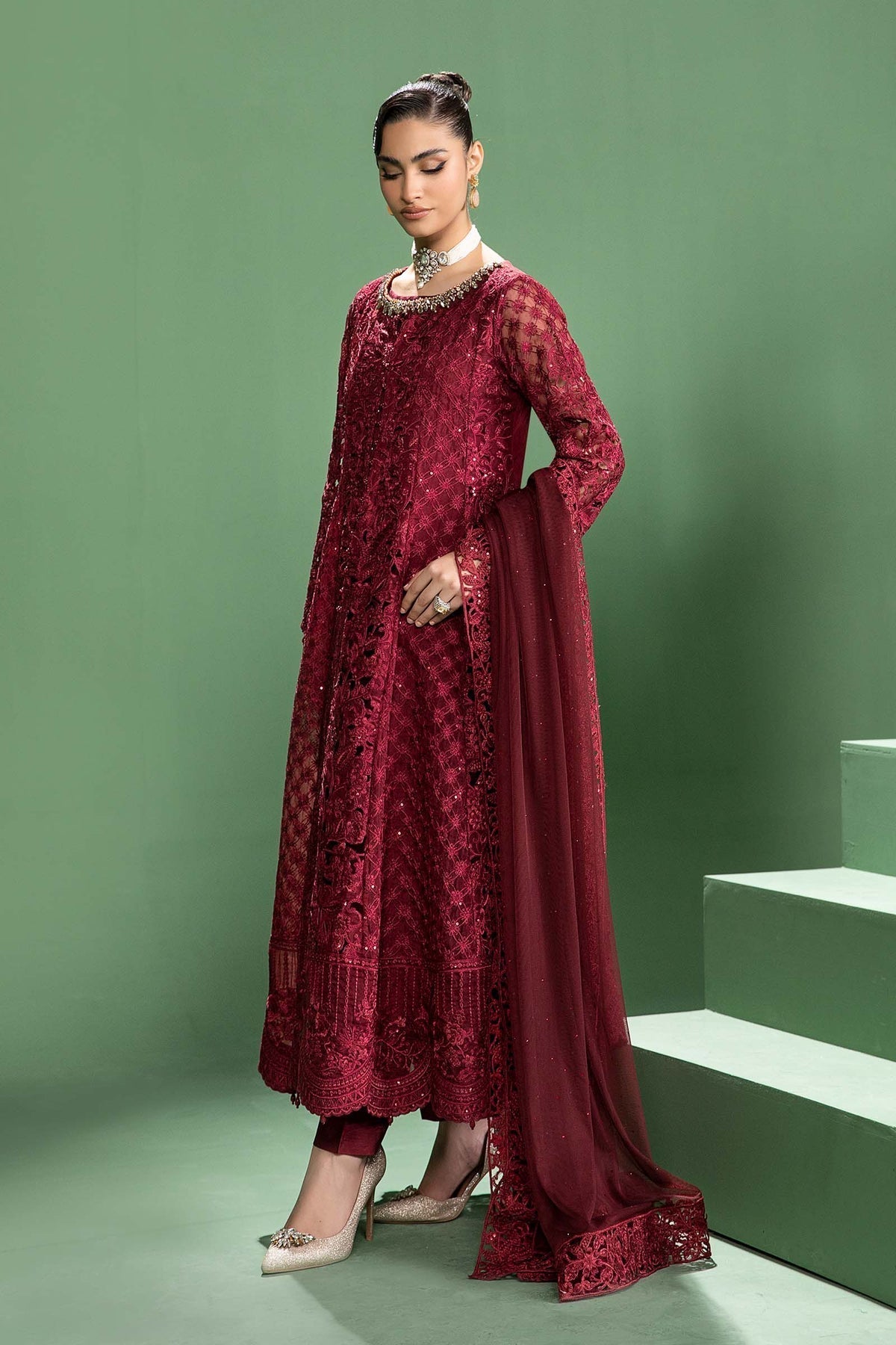 Maria b | Formal Wears | SF-W24-46 by Designer Maria B - House of Maryam - Pakistani Designer Ethnic Wear in {{ shop.shopifyCountryName }}