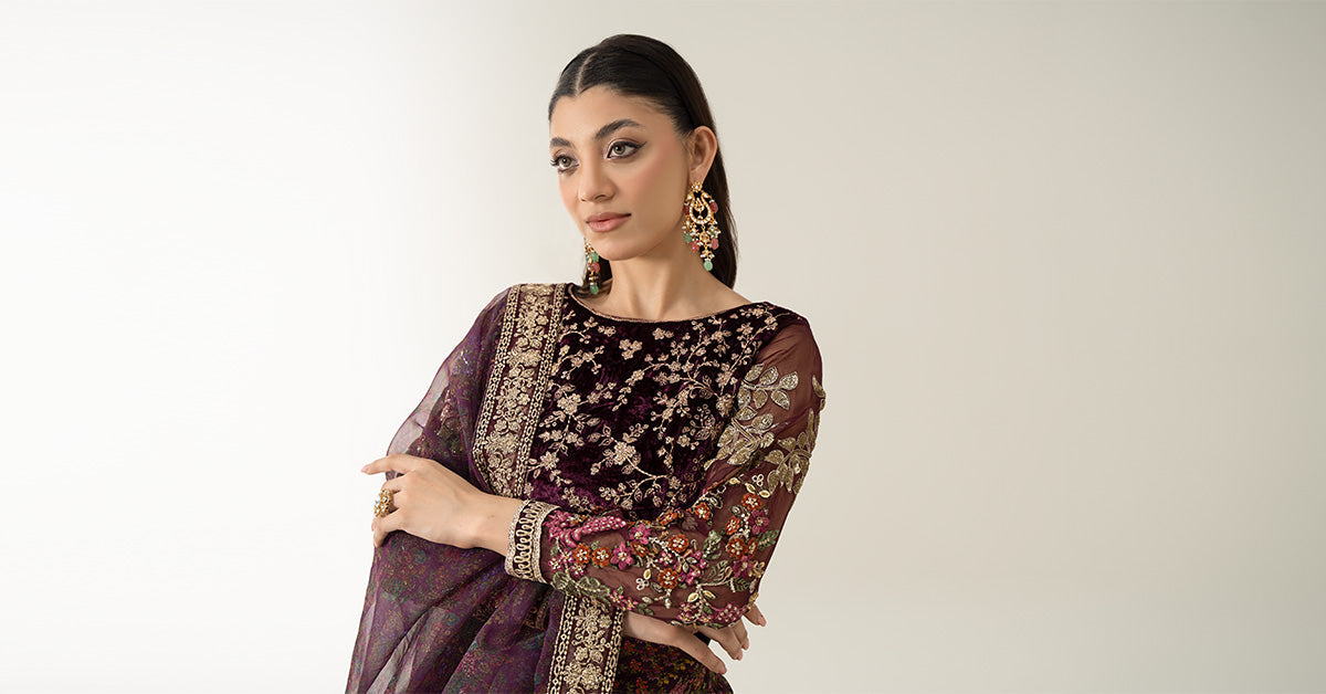 Maira B | Ready to Wear | SF-W24-50 -  Maria B Luxury Formals -  House of Maryam