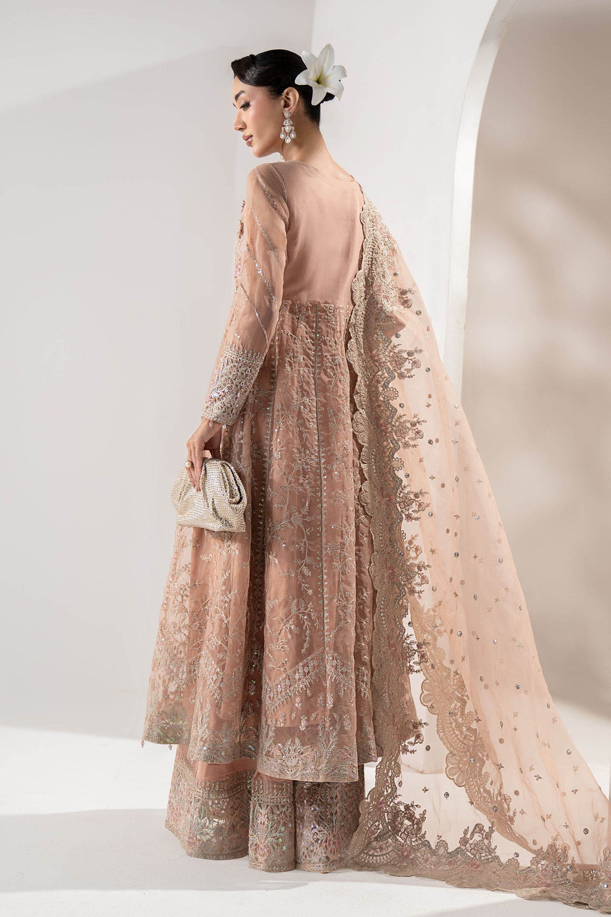 Maria B | Pre Fall Dresses | 3 Piece Embroidered Organza Suit ZS, image 2