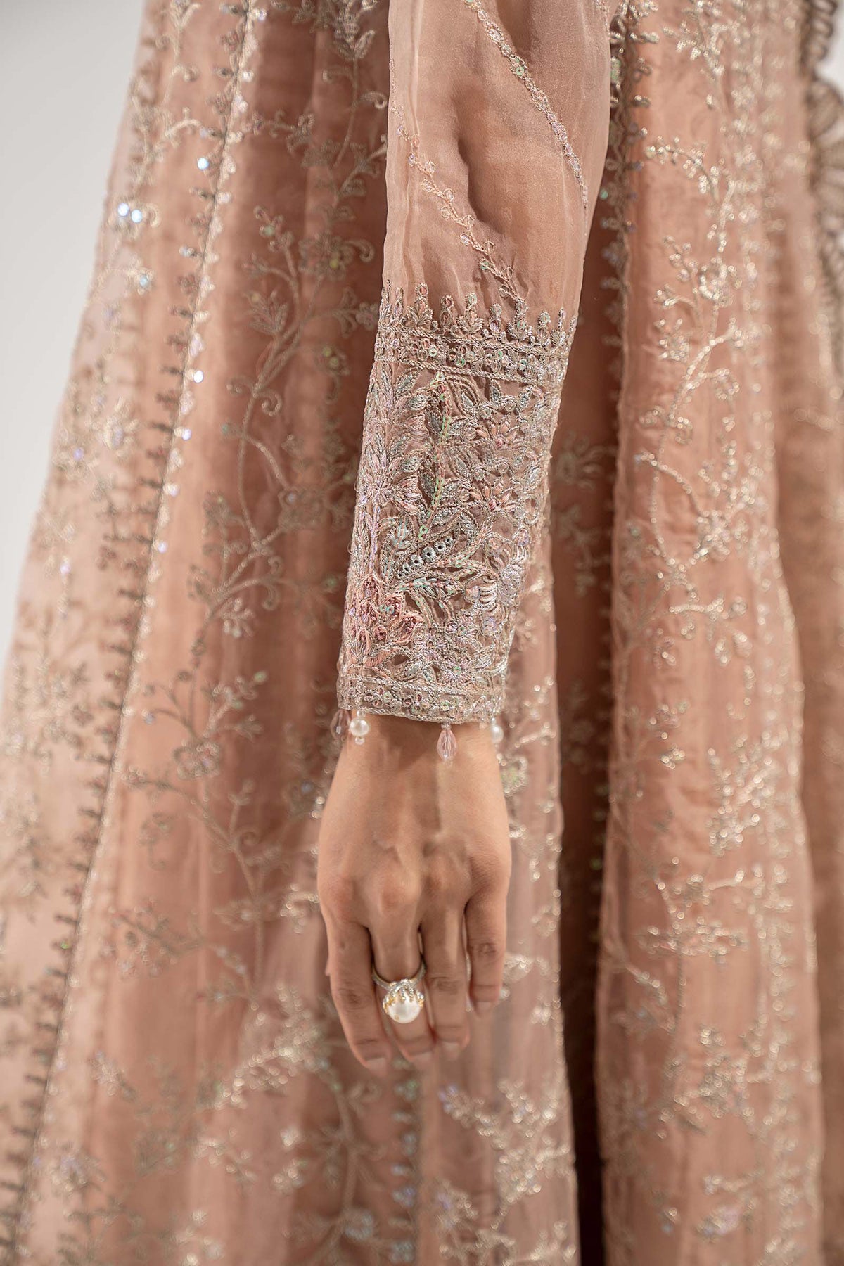 Maria B | Pre Fall Dresses | 3 Piece Embroidered Organza Suit ZS, image 3