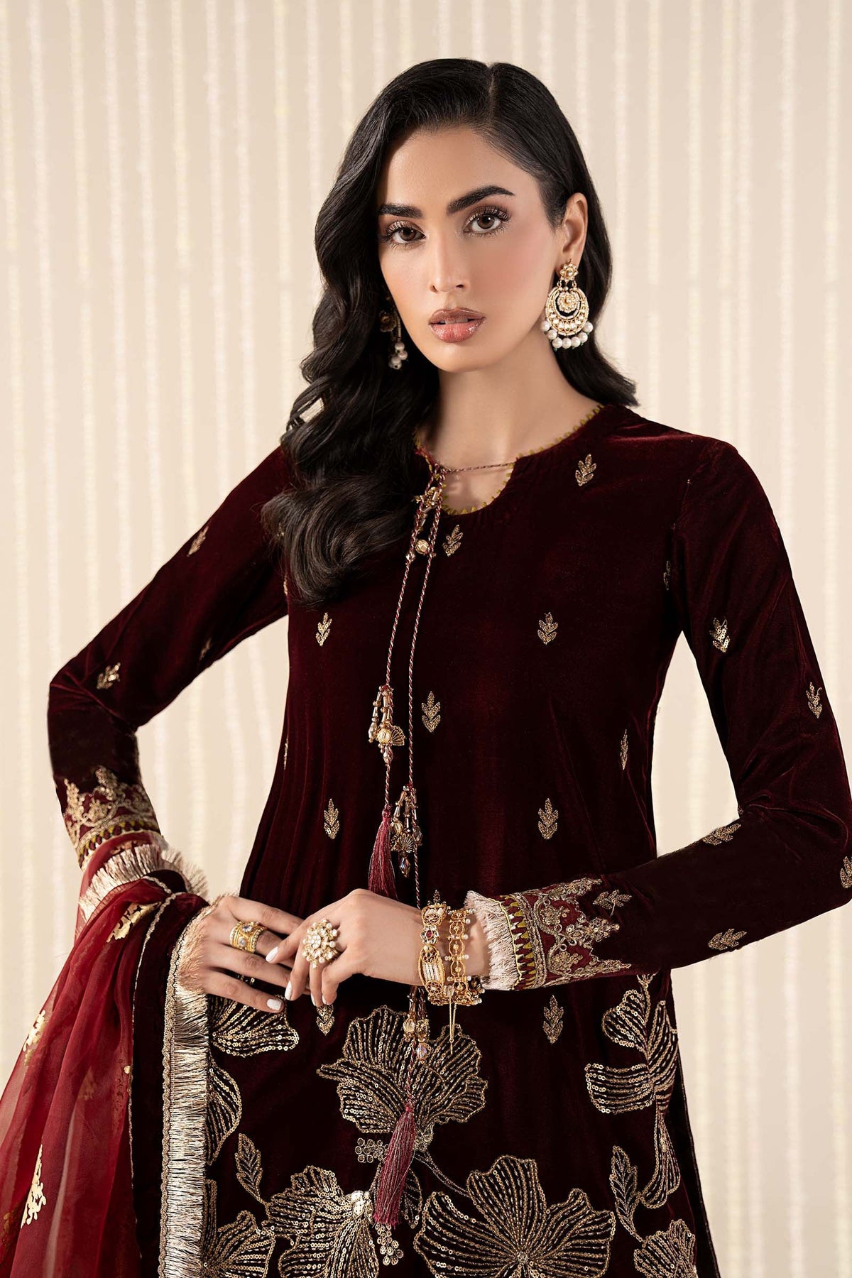 Maria B | Pre Fall 25 | SF-W25-43-Maroon, image 7