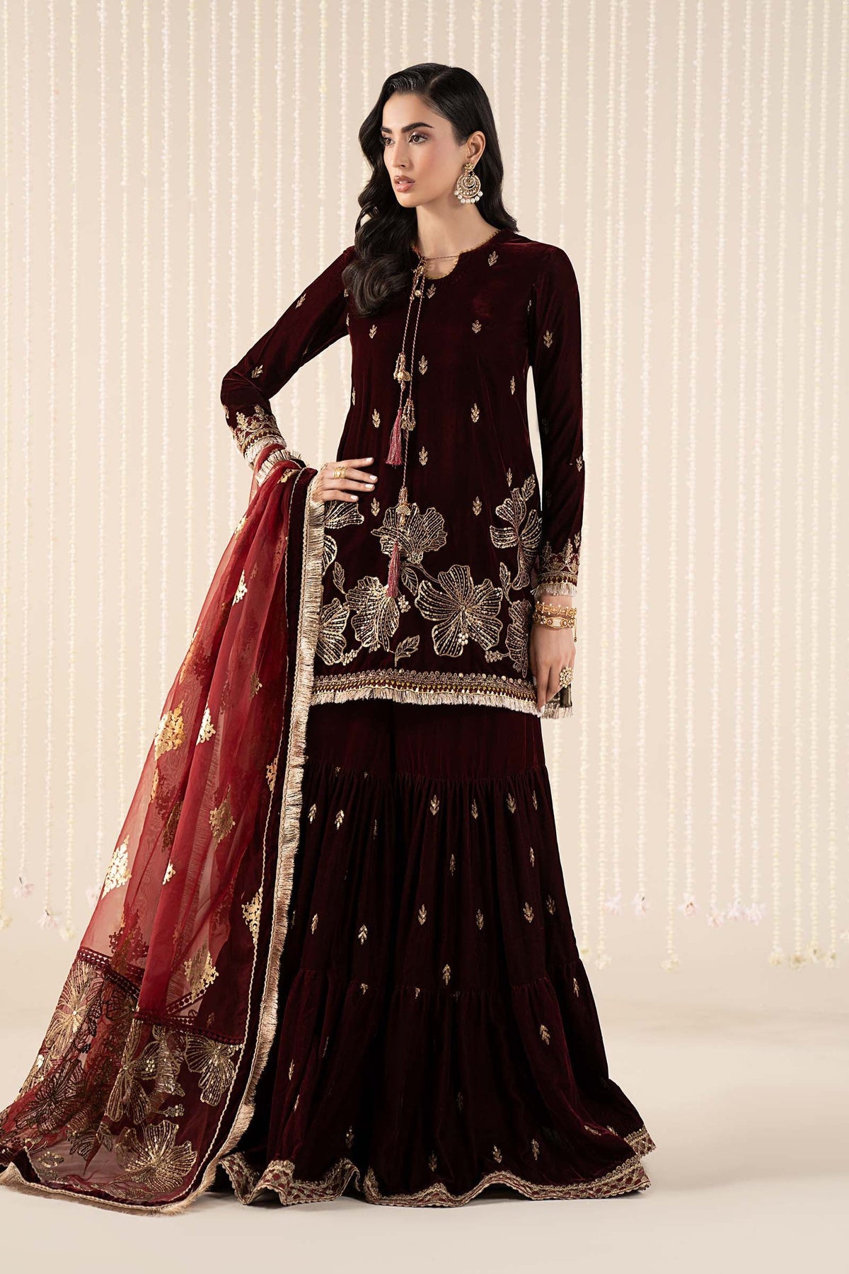 Maria B | Pre Fall 25 | SF-W25-43-Maroon-6
