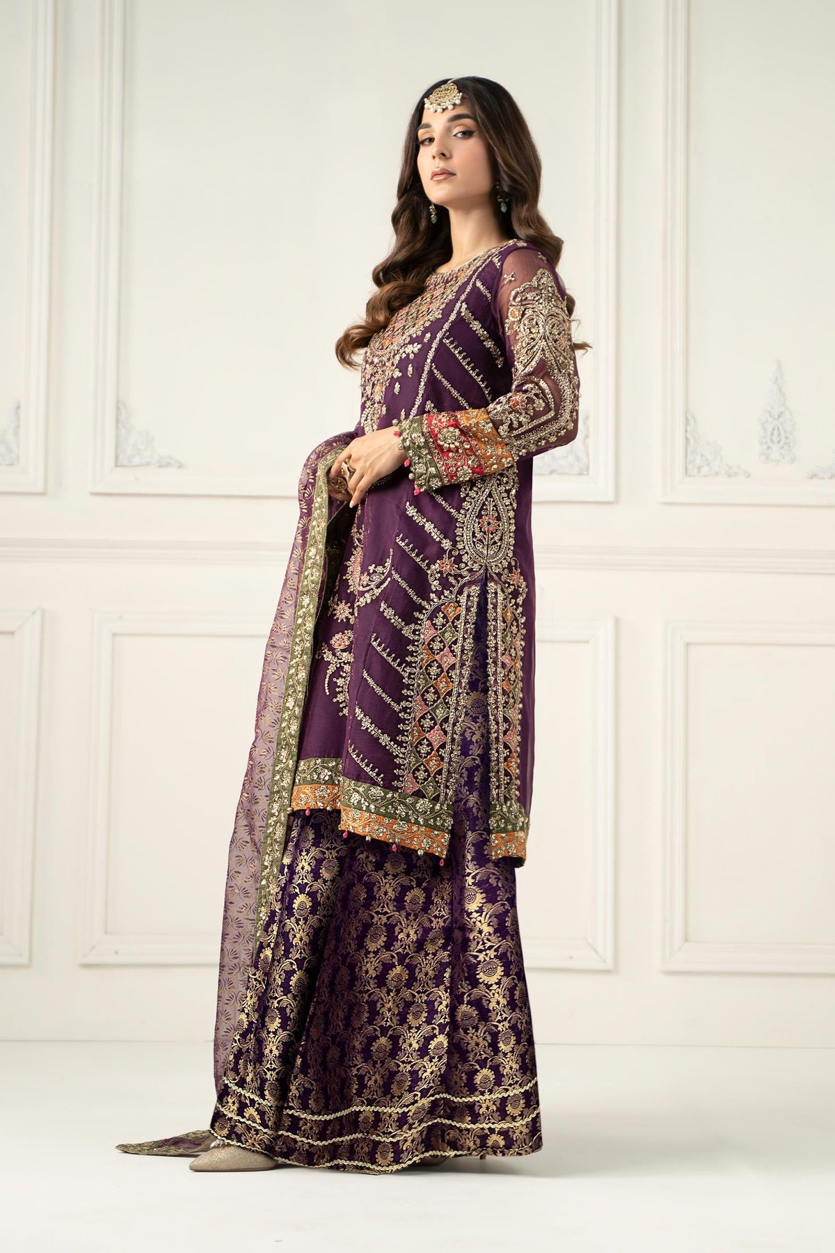 Maria B | Formal Wears | SF-EF25-28 -  Maria B Ladies Clothes - Original Designer Dress - House of Maryam