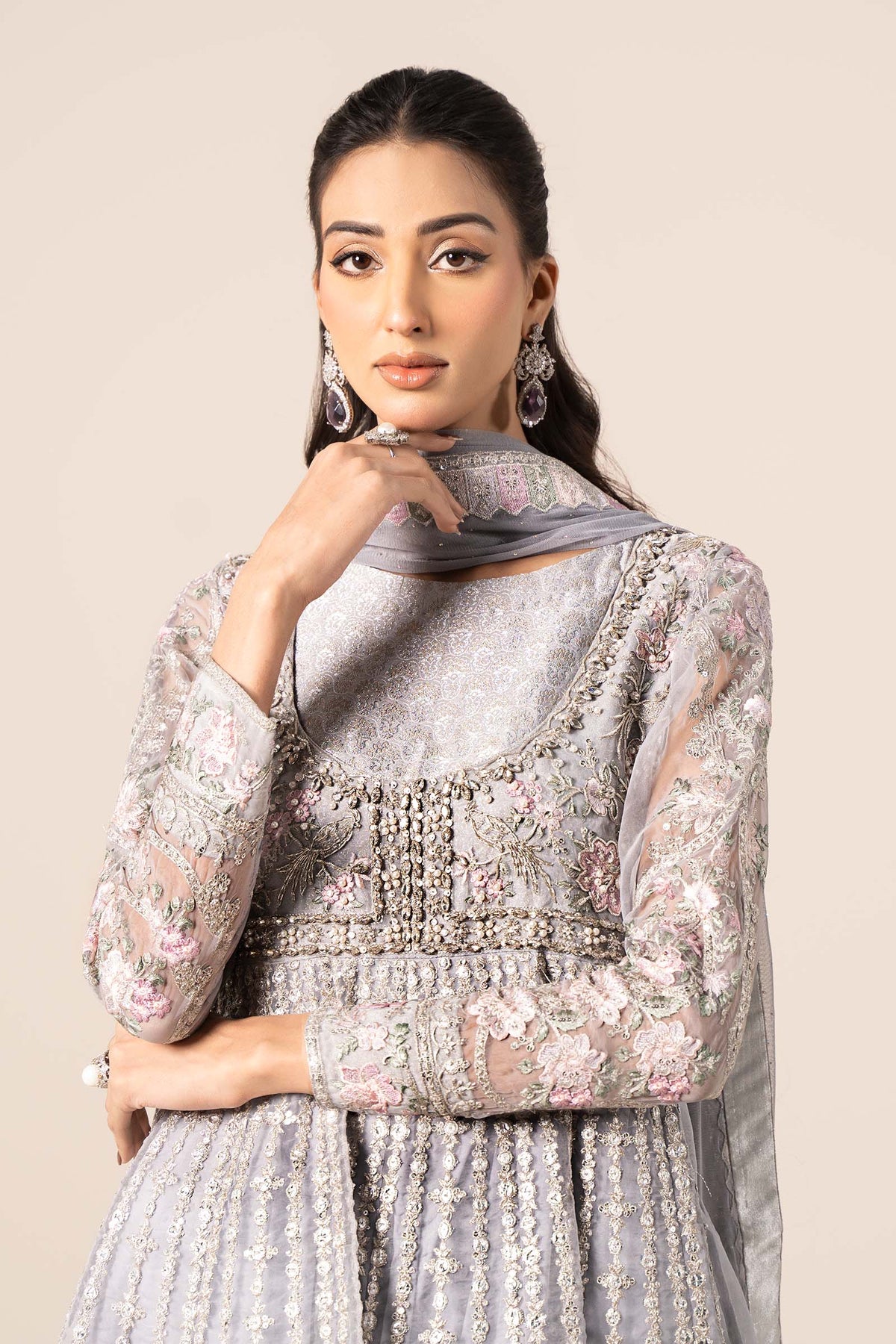 Maria B | Formal Wears | SF-EF25-43 -  Maria B Ladies Clothes - Original Designer Dress - House of Maryam