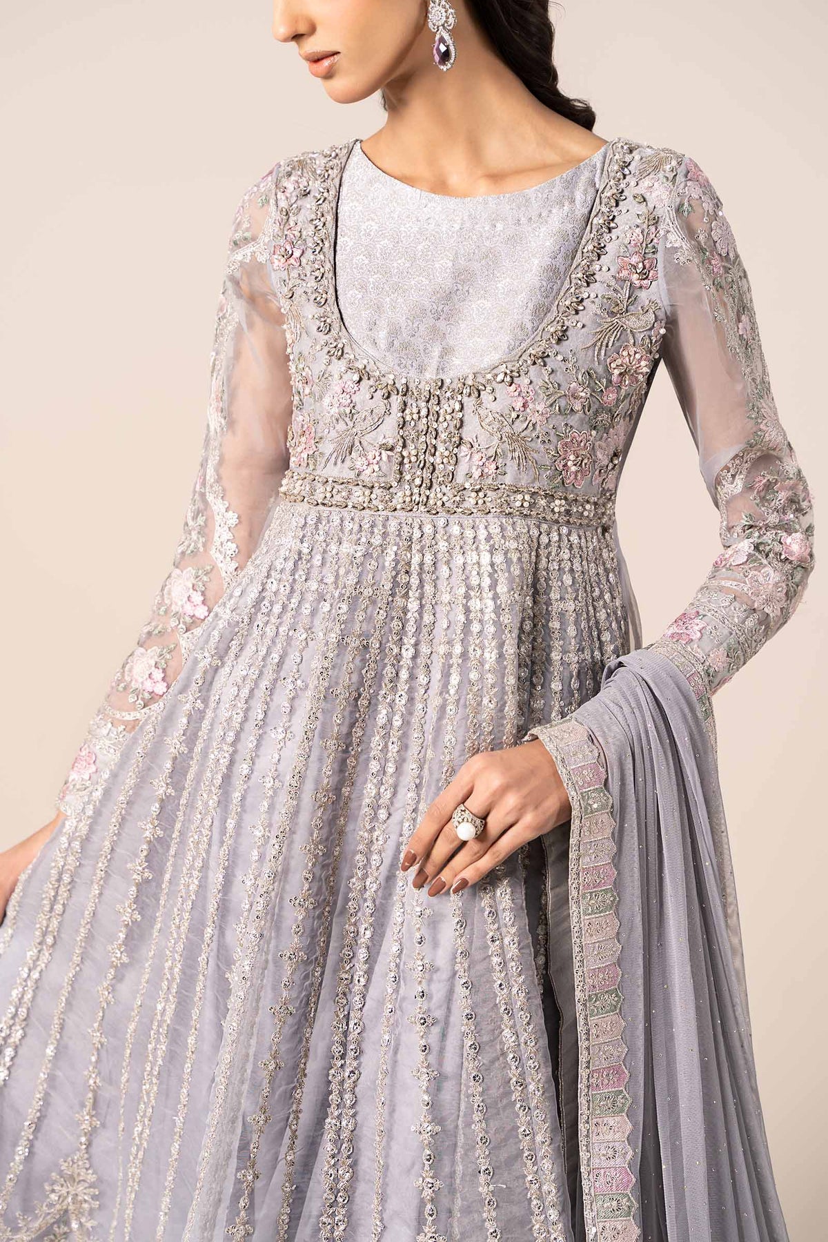 Maria B | Formal Wears | SF-EF25-43 -  Maria B Ladies Clothes - Original Designer Dress - House of Maryam