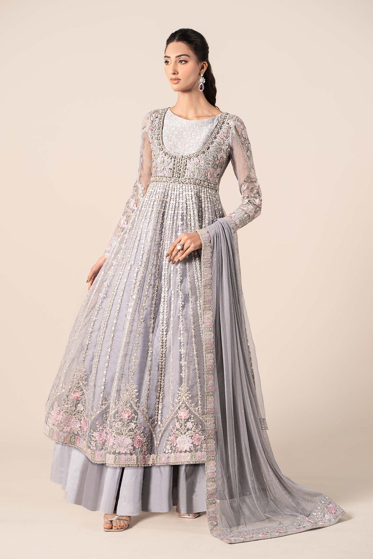 Maria B | Formal Wears | SF-EF25-43 -  Maria B Ladies Clothes - Original Designer Dress - House of Maryam