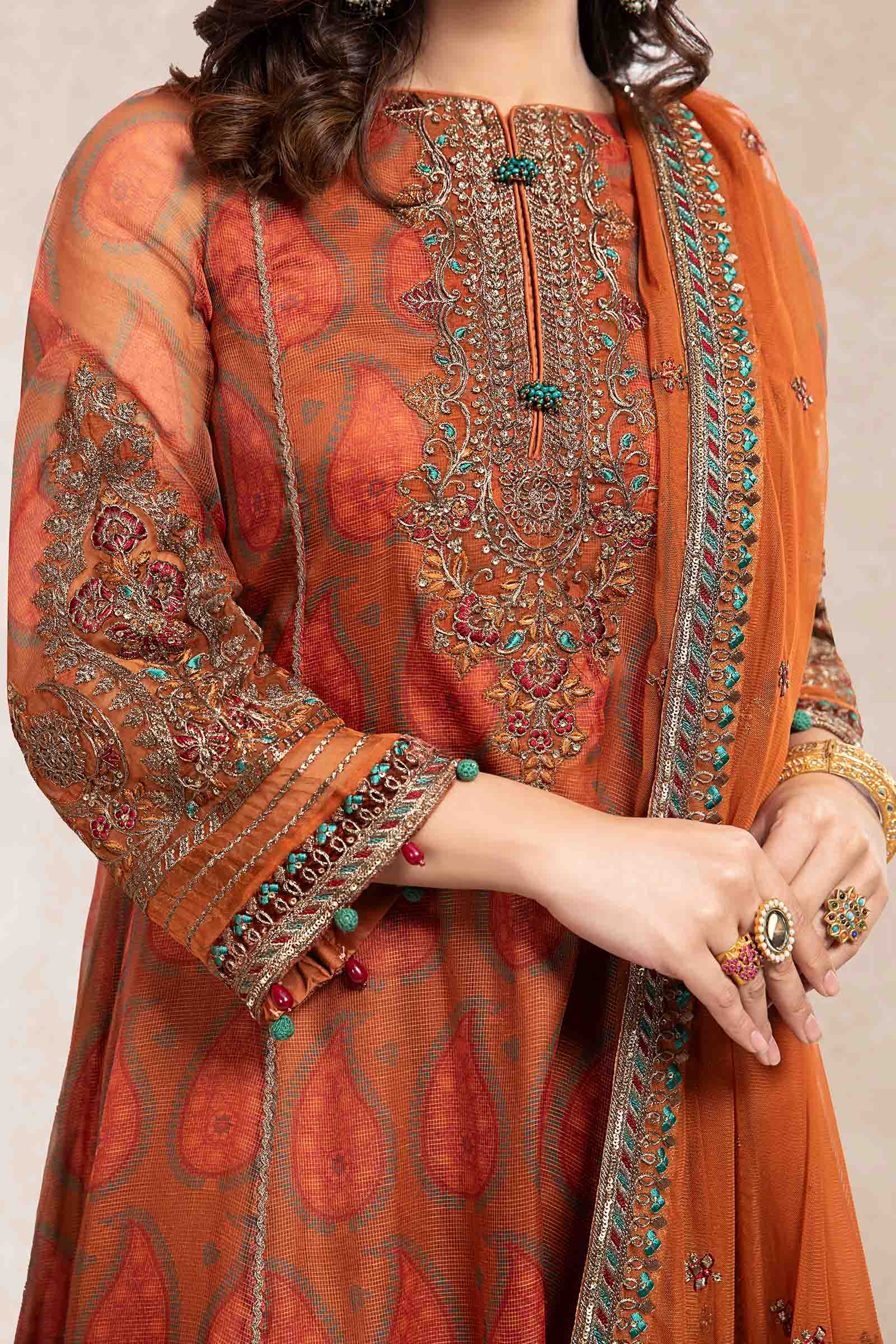 Maira B | Ready to Wear | SF-EF22-31R1 -  Maria B Luxury Formals -  House of Maryam