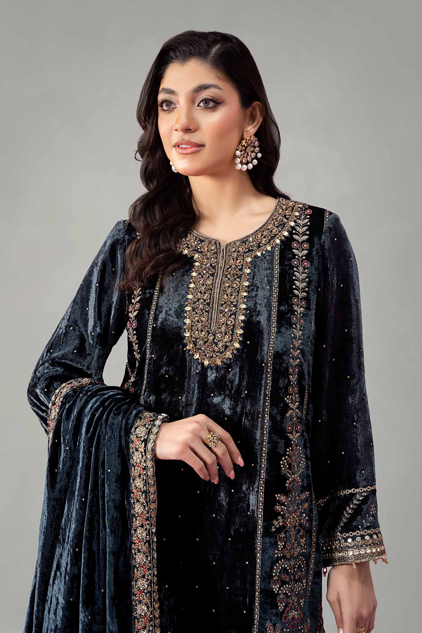 Maira B | Ready to Wear | SF-W24-14 -  Maria B Luxury Formals -  House of Maryam